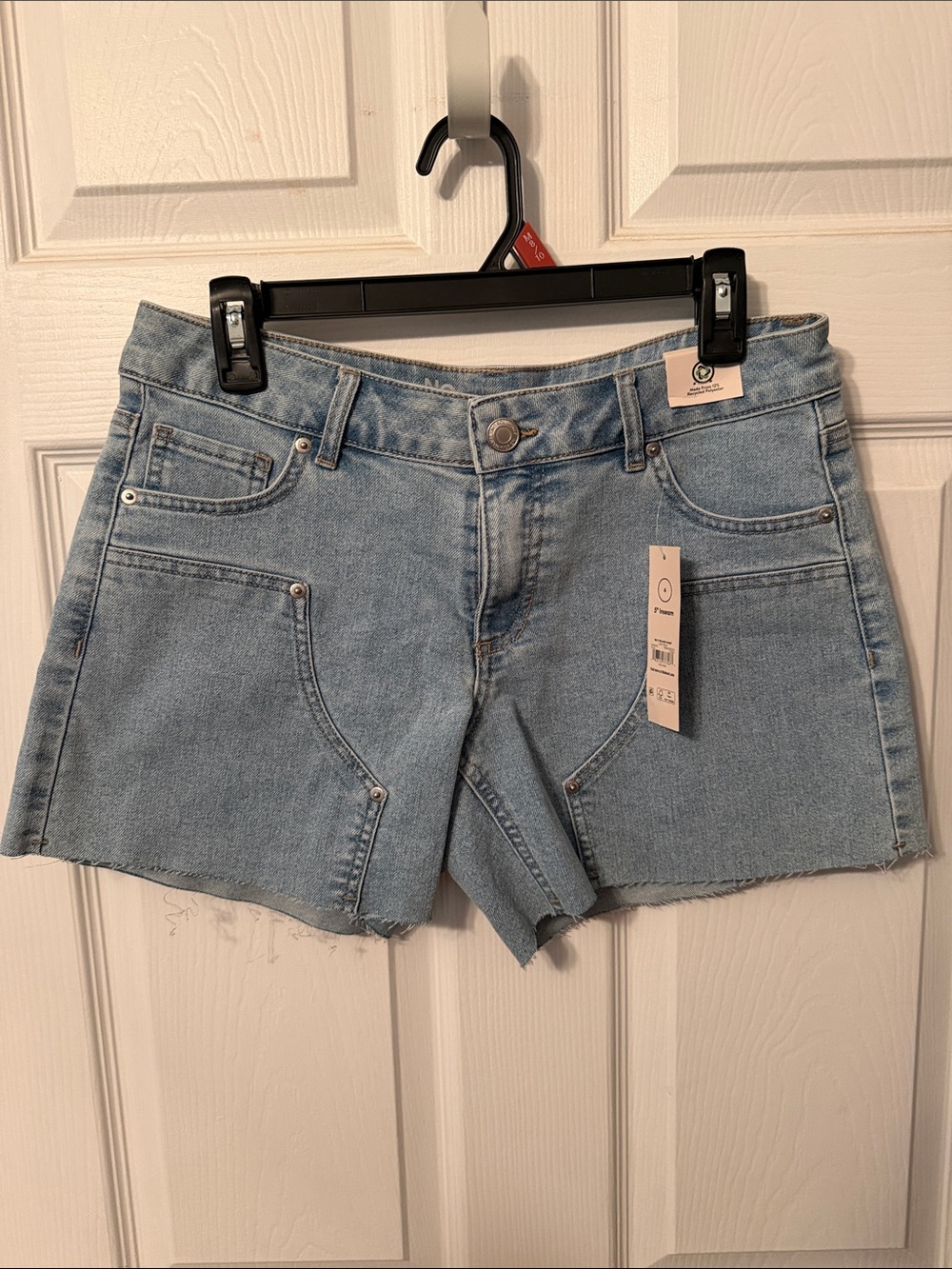 No Boundaries Light Blue Denim Cutoff Jean Shorts